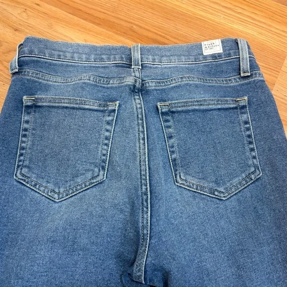 Frank & Eileen Cork The Everyday‎ Jean Straight Leg Crop in Antique Blue Size 26 - Picture 6 of 11